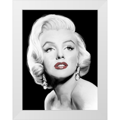 Stardust White Modern Wood Framed Art Print by Michaels, Jerry