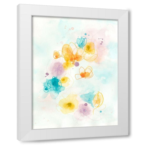 Jubilee I White Modern Wood Framed Art Print by Vess, June Erica