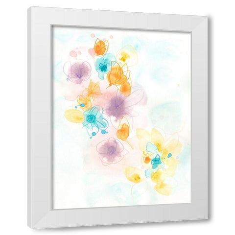 Jubilee IV White Modern Wood Framed Art Print by Vess, June Erica