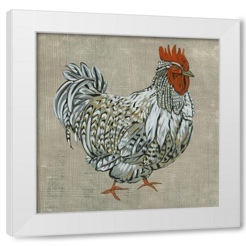 Roost I White Modern Wood Framed Art Print by Zarris, Chariklia