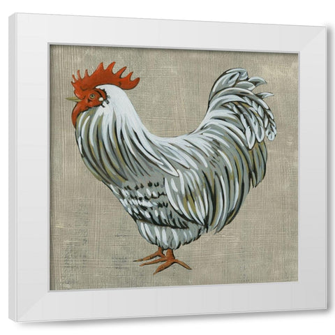 Roost II White Modern Wood Framed Art Print by Zarris, Chariklia