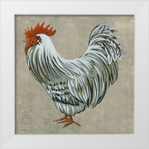 Roost II White Modern Wood Framed Art Print by Zarris, Chariklia