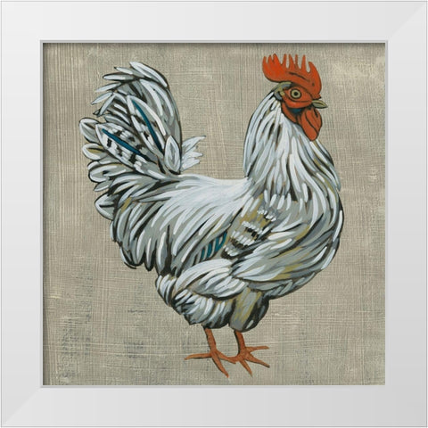 Roost III White Modern Wood Framed Art Print by Zarris, Chariklia