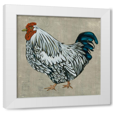 Roost IV White Modern Wood Framed Art Print by Zarris, Chariklia