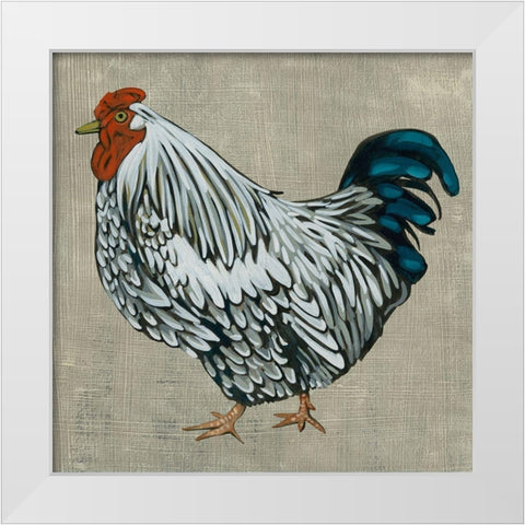 Roost IV White Modern Wood Framed Art Print by Zarris, Chariklia