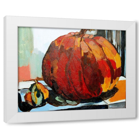Pumpkin Still Life I White Modern Wood Framed Art Print by Ferrell, Erin McGee
