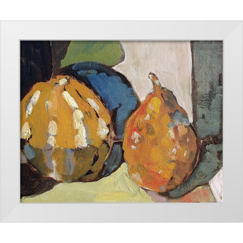 Pumpkin Still Life II White Modern Wood Framed Art Print by Ferrell, Erin McGee