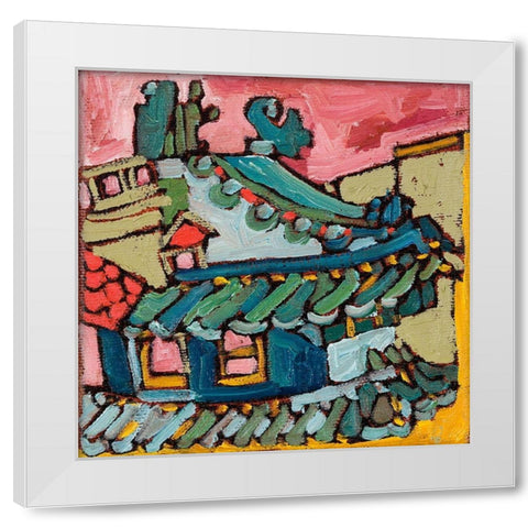 Chinatown I White Modern Wood Framed Art Print by Ferrell, Erin McGee