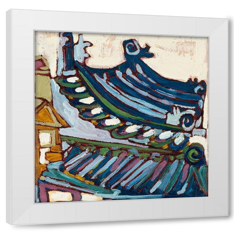 Chinatown IV White Modern Wood Framed Art Print by Ferrell, Erin McGee