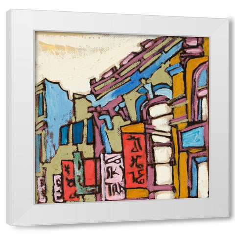 Chinatown IX White Modern Wood Framed Art Print by Ferrell, Erin McGee