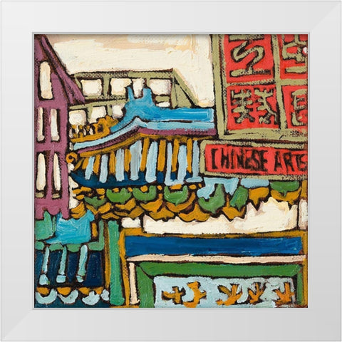 Chinatown XI White Modern Wood Framed Art Print by Ferrell, Erin McGee