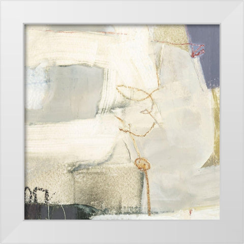 Pique I White Modern Wood Framed Art Print by Jachimiec, Sue