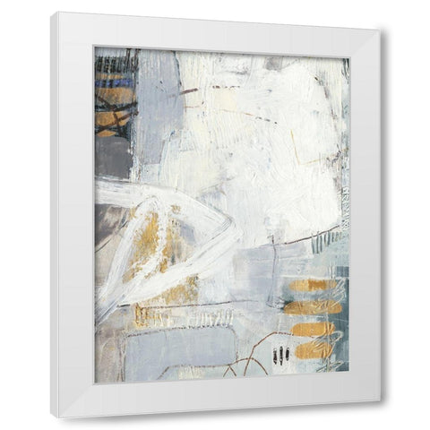 Joule II White Modern Wood Framed Art Print by Jachimiec, Sue