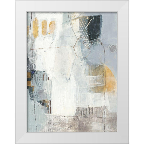Joule IV White Modern Wood Framed Art Print by Jachimiec, Sue