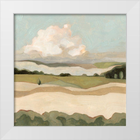 Cumulus Landscape I White Modern Wood Framed Art Print by Scarvey, Emma