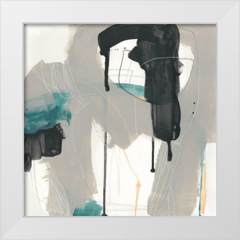 Carioca II White Modern Wood Framed Art Print by Vess, June Erica