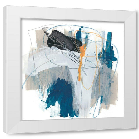 Symphony in Riffs X White Modern Wood Framed Art Print by Vess, June Erica