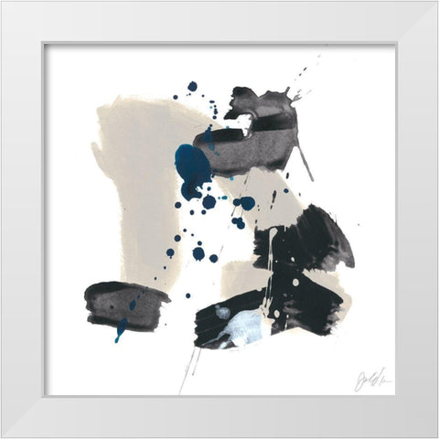 Kanji VI White Modern Wood Framed Art Print by Vess, June Erica