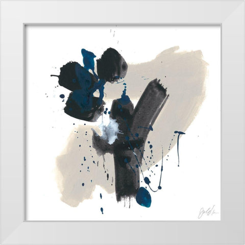 Kanji VIII White Modern Wood Framed Art Print by Vess, June Erica