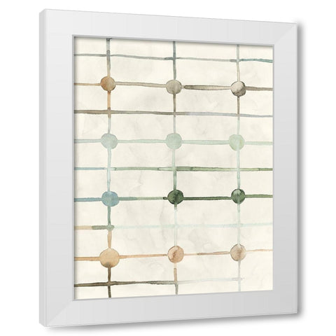 Simple Connections II White Modern Wood Framed Art Print by Popp, Grace
