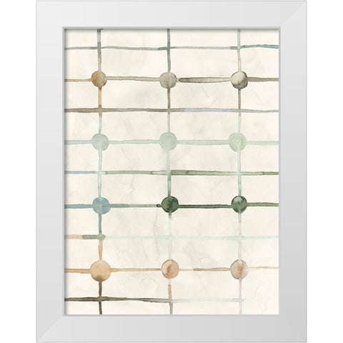 Simple Connections II White Modern Wood Framed Art Print by Popp, Grace