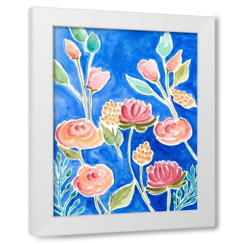 Colorful Array II White Modern Wood Framed Art Print by Moore, Regina