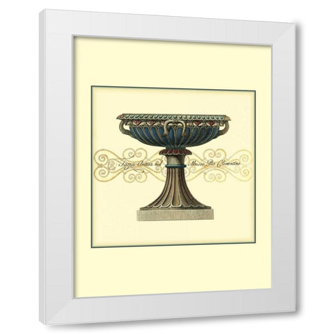 Antica Clementino Urna I White Modern Wood Framed Art Print by Vision Studio