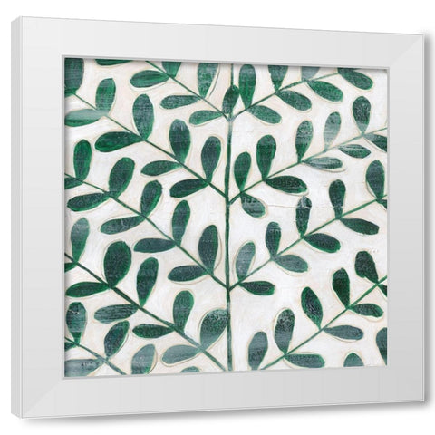 Emerald Palm II White Modern Wood Framed Art Print by Popp, Grace