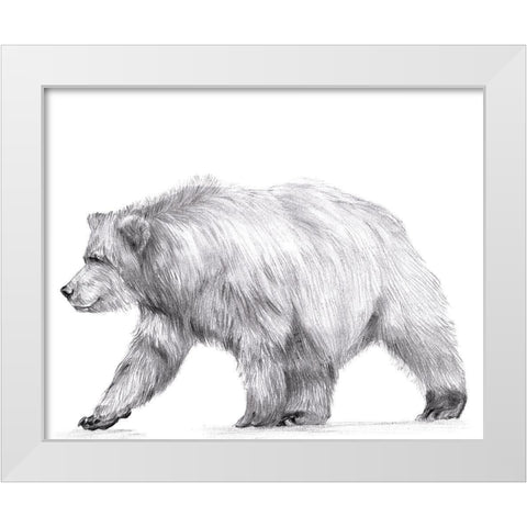 Wildlife Trail III White Modern Wood Framed Art Print by Wang, Melissa