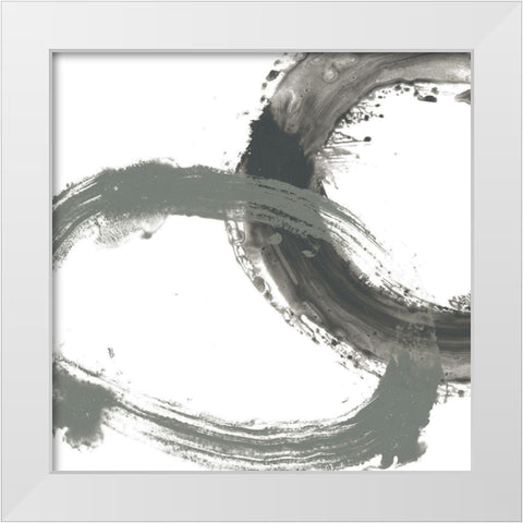 Circular Reaction IV White Modern Wood Framed Art Print by Vess, June Erica