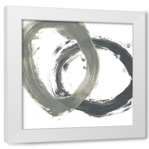 Circular Reaction VI White Modern Wood Framed Art Print by Vess, June Erica