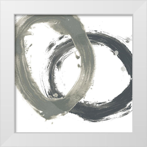 Circular Reaction VI White Modern Wood Framed Art Print by Vess, June Erica