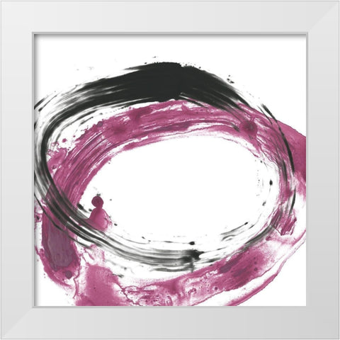 Circular Reaction VII White Modern Wood Framed Art Print by Vess, June Erica