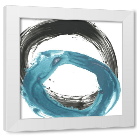 Circular Reaction IX White Modern Wood Framed Art Print by Vess, June Erica