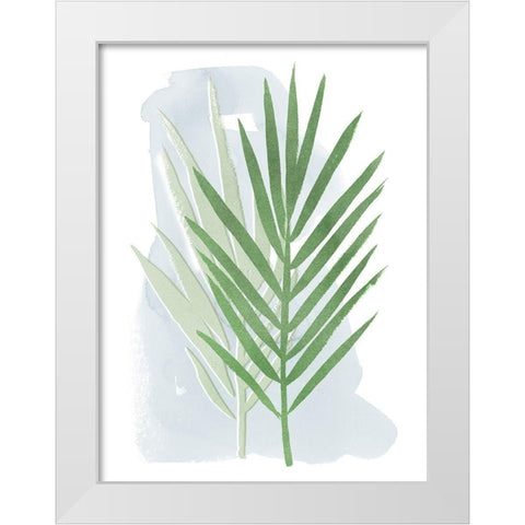 Palm Overlay II White Modern Wood Framed Art Print by Popp, Grace