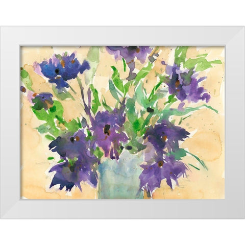 Floral Wild Thing I White Modern Wood Framed Art Print by Dixon, Samuel