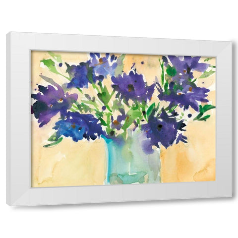 Floral Wild Thing II White Modern Wood Framed Art Print by Dixon, Samuel