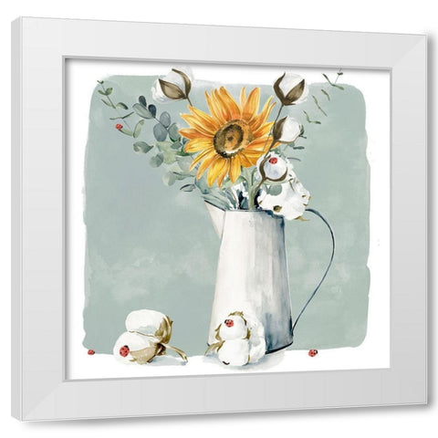 Cotton Bouquet I White Modern Wood Framed Art Print by Parker, Jennifer Paxton