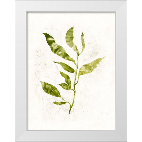 Sapling I White Modern Wood Framed Art Print by Borges, Victoria