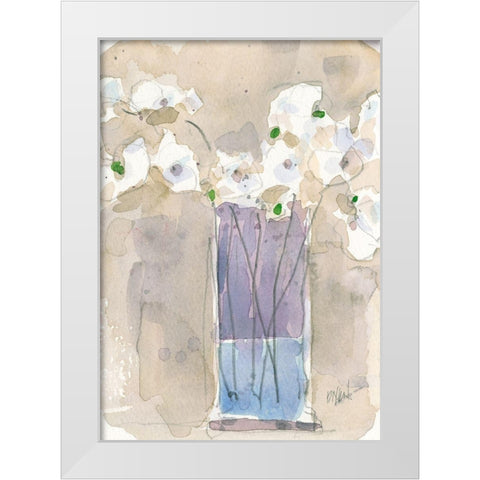 Little Vase I White Modern Wood Framed Art Print by Dixon, Samuel
