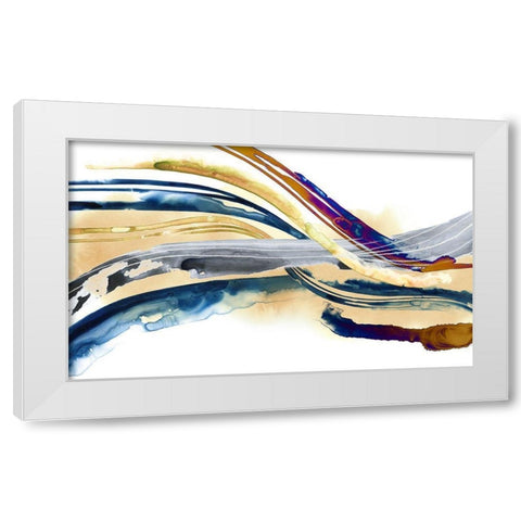 Soundwaves I White Modern Wood Framed Art Print by Popp, Grace
