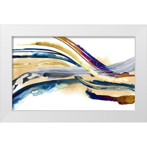 Soundwaves I White Modern Wood Framed Art Print by Popp, Grace