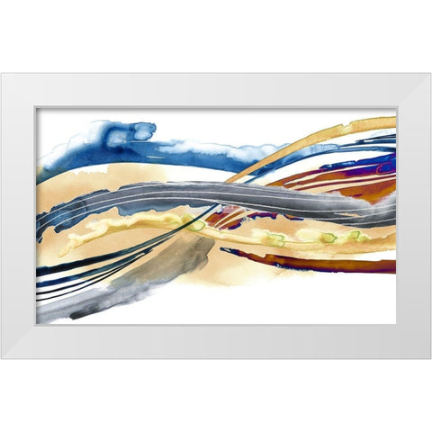 Soundwaves II White Modern Wood Framed Art Print by Popp, Grace