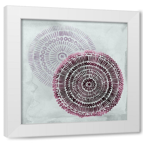 Berry Mandalas I White Modern Wood Framed Art Print by Popp, Grace