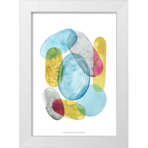 Sunlit Pebbles II White Modern Wood Framed Art Print by Popp, Grace