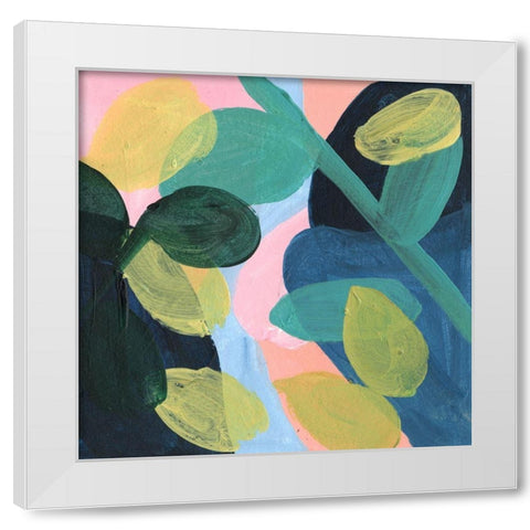 May Branches I White Modern Wood Framed Art Print by Wang, Melissa