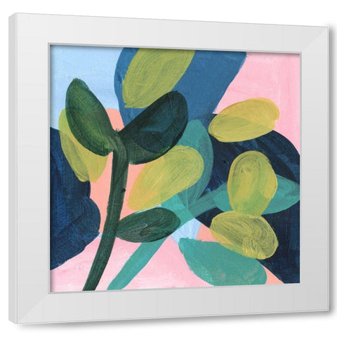 May Branches II White Modern Wood Framed Art Print by Wang, Melissa