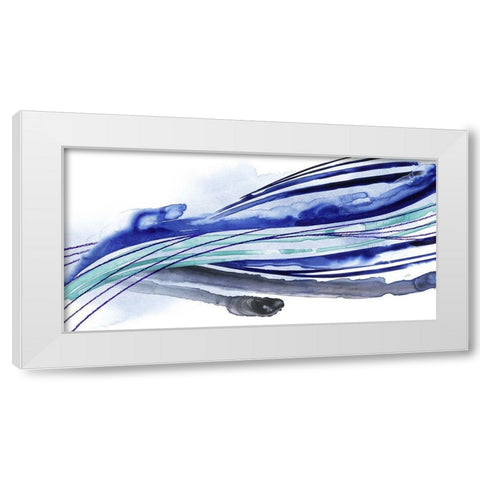 Wave Surge I White Modern Wood Framed Art Print by Popp, Grace