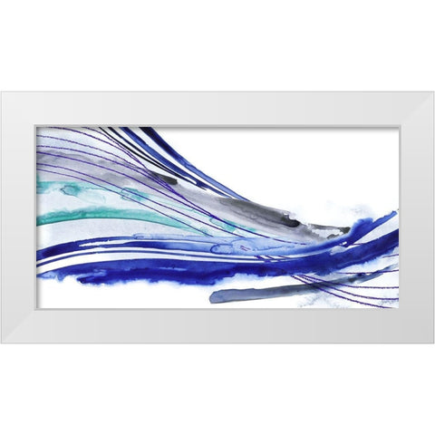 Wave Surge II White Modern Wood Framed Art Print by Popp, Grace
