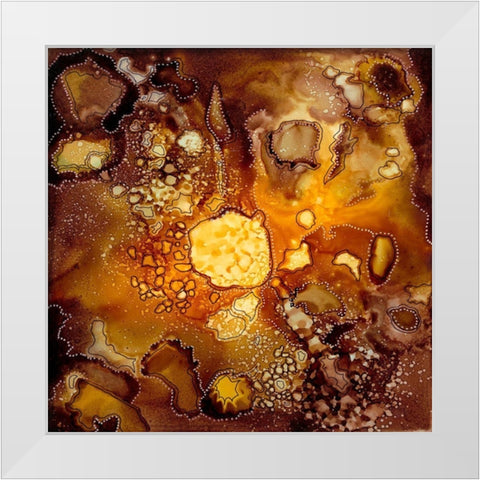 Chestnut Illumination I White Modern Wood Framed Art Print by Moore, Regina